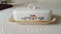 Stoneware Japanese ceramic butter dish with lid