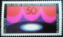 N896 / Németország 1976 A Bayreuthi Fesztiválszínművek bélyegsor postatiszta