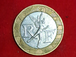 1989. France, 10 francs bimetal (601)