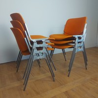 Retro stackable chairs giancarlo piretti, castelli 1960