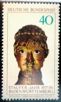 N933 / Németország 1977 Staufer-év bélyeg postatiszta