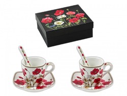 Floral porcelain coffee set (99887)