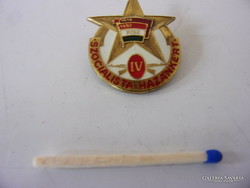 Small achievement badge for a socialist country and a badge with the inscription 1971