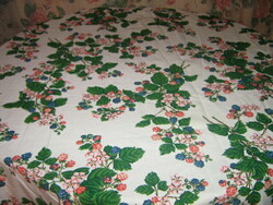 Charming vintage forest fruit tablecloth