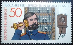 N947 / Németország 1977 A telefon 100. évfordulója bélyeg postatiszta
