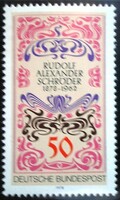 N956 / Németország 1978 Rudolf Alexander Schröder bélyeg postatiszta
