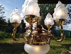Empire completely renovated chandelier for sale.