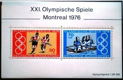 Nb15 / Németország 1976 Olimpia - Montreál blokk postatiszta