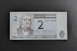Észtország 2 Krooni / Korona 2006, VF+