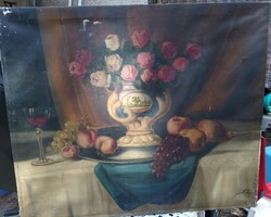 A beautiful still life painting by Sajó and Géza
