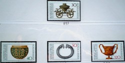 N897-900 / Németország 1976 Régészeti felfedezés bélyegsor postatiszta