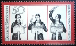 N894 / Németország 1976 Carl Maria von Weber zeneszerző bélyeg postatiszta