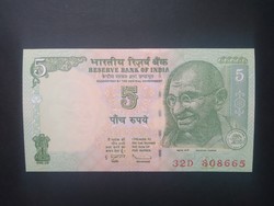 India 5 Rupees 2011 Unc