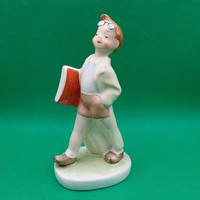 Káldor Aurél magical ceramic small scientist figure
