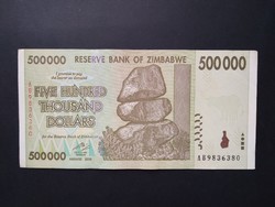 Zimbabwe 500000 Dollars 2008 VF