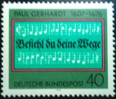 N893 / Németország 1976 Paul Gerhardt himnuszíró bélyeg postatiszta