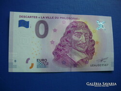 France 0 euros 2018 descartes! Rare memory paper money! Unc!