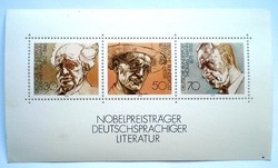 Nb16 / Németország 1978 Irodalmi Nobel-díjasok blokk postatiszta