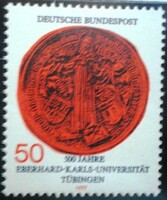 N946 / Németország 1977 A tübingeni egyetem bélyeg postatiszta