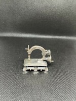 Silver miniature sewing machine