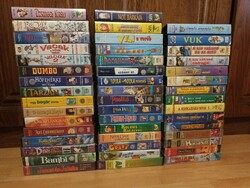 A collection of 47 original vhs fairy tales by Walt Disney and other fairy tales videocassettes in one