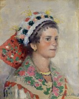 Pécsi-Pilch Dezső (1888-1949): PÁRTÁS MENYECSKE ( SZENNA)