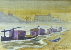 Emeric tauss torday / imre tausz / (1897–1987): fishing boats near Pest around 1920