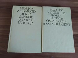Zsigmond Móricz 2 volumes in one, Sándor Rózsa frowns, Sándor Rózsa teases his horse