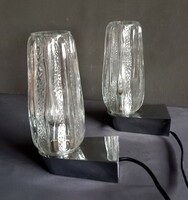 Modern by Hillebrand  króm Muránói fali lámpa párban ALKUDHATÓ .