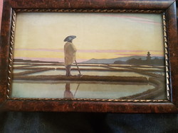 1939----From --- marked picture-watercolor- in original frame --(framer's seal-) --old piece.---