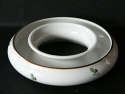 Augarten bécsi lóhere mintás porcelán gyűrű alakú váza