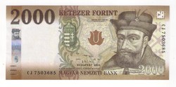 2020. 2000 forint CJ UNC