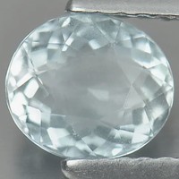 Extremely beautiful! Real, 100% product. Light blue aquamarine gemstone 0.83 ct (vvs) value: HUF 47,300!