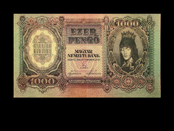 1000 PENGŐ - 1943 - Remek bankjegy ..az un. Veszprémi sor 3. tagja! EF++