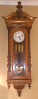 3 Heavy large gustav becker pewter German wall clock, bargain price.