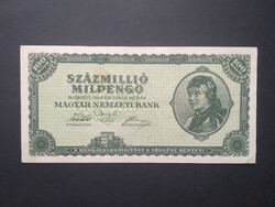 Hungary 100 million milpengő 1946 f