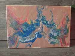 Acrylic abstract painting.