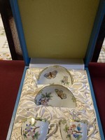 Beautiful coffee set with Victoria pattern from Herend, in original box! Rare!
