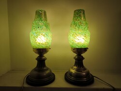 Pair of retro table lamps with amazing marton horvath bura