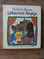 Ágnes Bálint: ball rose lamp - old storybook with drawings by Károly Reich