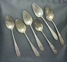 Silver 6 tablespoons soup spoon 1841