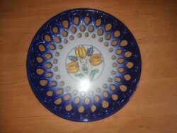 Rare Haban ceramic wall plate with openwork edge - dia. 23.5 cm (40/d)