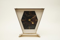 Mid century Atlanta mantel clock / 4 jewels / copper / retro / old