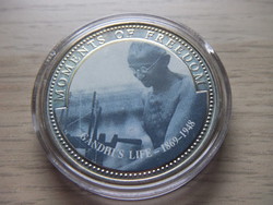 10 Dollár  Gandhi Élete 1896 - 1948  zárt  kapszulában 2001 Libéria