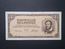 Hungary 1 million milpengő 1946 vf