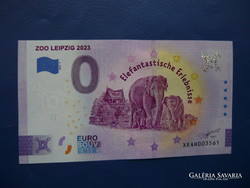 Germany 0 euro 2023 elephant! Rare commemorative paper money! Ouch!