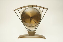 Mid century Atlanta mantel clock / German / copper / retro / old