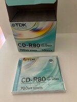 10 unopened tdk cd-r80