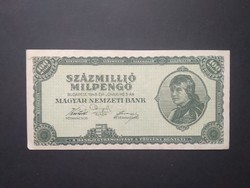 Hungary 100 million milpengő 1946 f