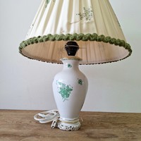 Herendi zöld apponyi mintás asztali lámpa